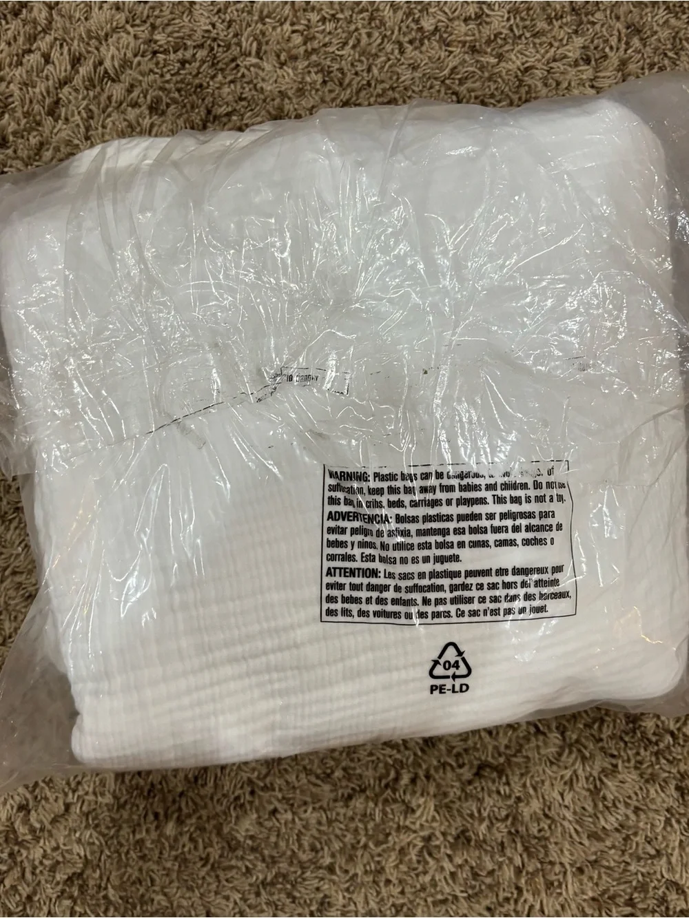 Quince Airy Gauze Organic Cotton Twin White Duvet Cover Set